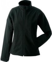 JAMES & NICHOLSON - DAMES 3-LAAGS SOFTSHELL JACKET - ZWART - MAAT XXL.