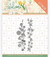 Flowers and Leaf Borders - Welcome Spring Cutting Die by Jeanine's Art