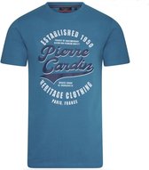 Pierre Cardin - Heren T-shirt - Vintage Logo - Blauw