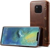 Oil Wax Koeienhuid Horizontale Flip Leren Case voor Huawei Mate 20 Pro, met kaartsleuven en portemonnee