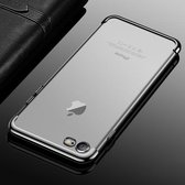 CAFELE voor iPhone 8 & 7 kleuren galvaniseren TPU zachte beschermende cover van de achterkant (zilver)