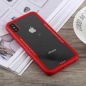 Acryl + TPU schokbestendig hoesje voor iPhone X / XS (rood)