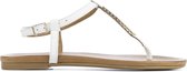 Lina Locchi Vrouwen Leren    Sandalen / Damesschoenen L1055 - Wit - Maat 42