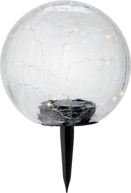 SOLAR 71366 Decoratieve glazen fles op zonne-energie met micro-led, verschillende kleuren