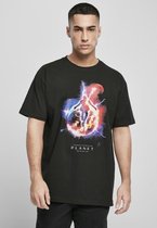 Urban Classics Heren Tshirt -L- Electric Planet Oversize Zwart