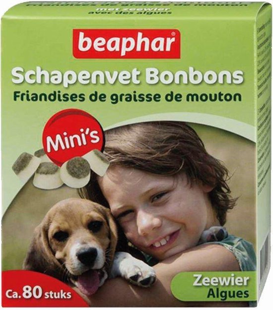 Beaphar Schapenvet Bonbons Zeewier Mini 245g