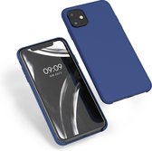 kwmobile telefoonhoesje voor Apple iPhone 11 - Hoesje met siliconen coating - Smartphone case in marineblauw