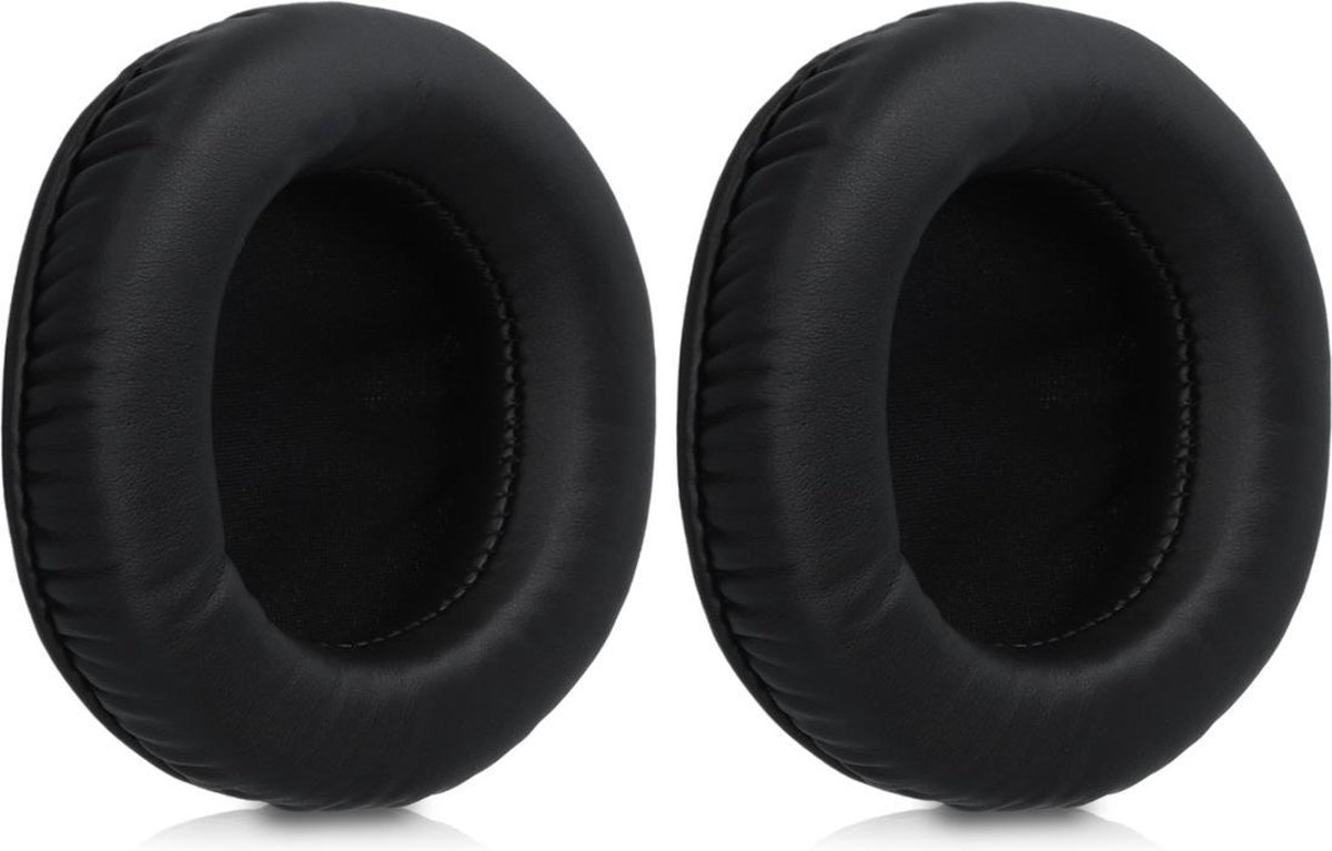 kwmobile 2x oorkussens voor Beyerdynamic T70P/T90/DT770/DT880/DT990 koptelefoons - imitatieleer - voor over-ear-koptelefoon - zwart