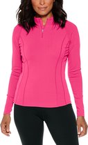 Coolibar - UV Zwemshirt voor dames - Longsleeve - Freestyle Rash - Jazzy Pink - maat L