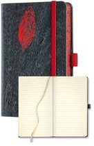 Castelli notitieboek A5 - Milano - Foresta medium - ontworpen en gemaakt in Italië - 240 pagina's - gelinieerd - leeslint - opberg vak - 21 x 13 x 1.5 cm - blad - Notebook - 805116