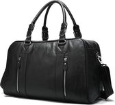 Leren tas - Zwart - 46x23x28