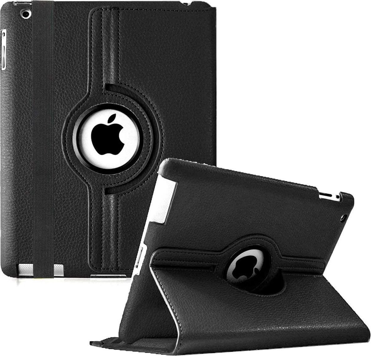 Draaibaar Hoesje 360 Rotating Multi stand Case - Geschikt voor: Apple iPad 3 9.7 (2012) inch - zwart
