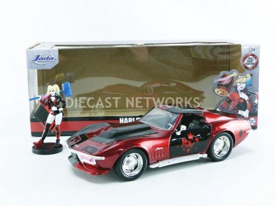 Harley Quinn & 1969 Chevrolet Corvette Stingray 1-24 Jada Toys DC Comics