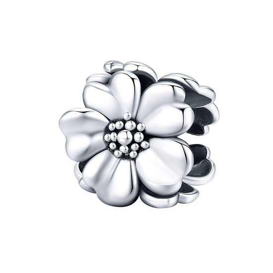 bloemen bedel | 3 flowers bead | Zilverana | geschikt voor alle bekende merken | 925 zilver | moederdag - Zilverana