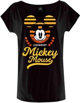 Disney Mickey Mouse Dames Tshirt -XL- California Zwart