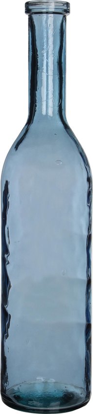 Mica Decorations bouteille verre rioja dimensions en cm: 75 x 18 bleu clair