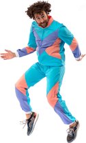 Grappig & Fout Kostuum | Fout 80s Trainingspak New Kids Jaren 80 Miguel | Man | XL | Carnaval kostuum | Verkleedkleding