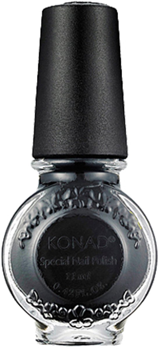KONAD stempel nagellak ZWART 25, 11 ml