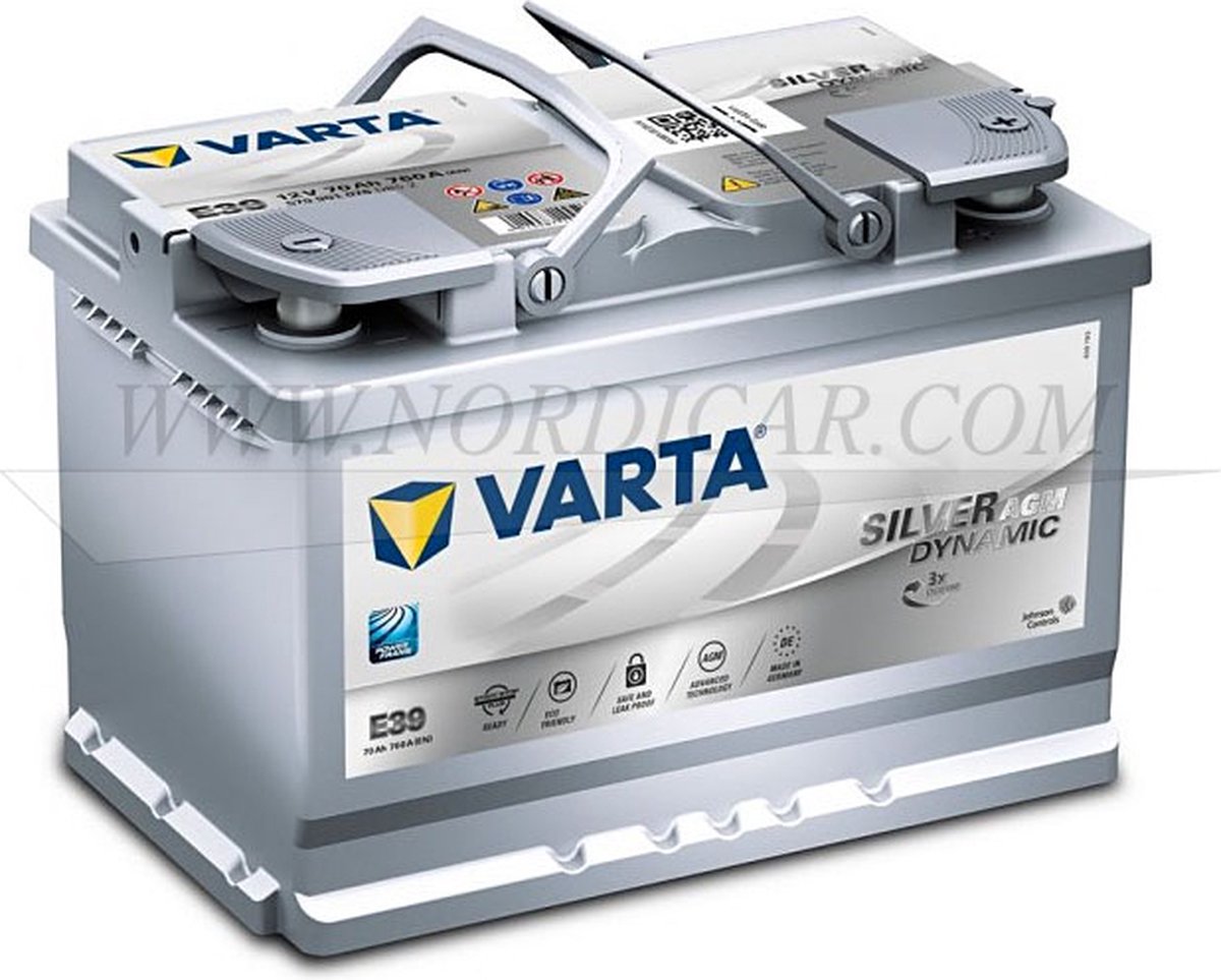 Varta E23. Batterie de voiture Varta 70Ah 12V