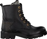 Apples & Pears Ginger Veterboots - Laarzen Met Veters - Meisjes - Zwart - Maat 34