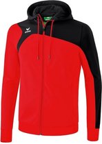 Erima Club 1900 2.0 Trainingsjack met Capuchon Rood-Zwart Maat L