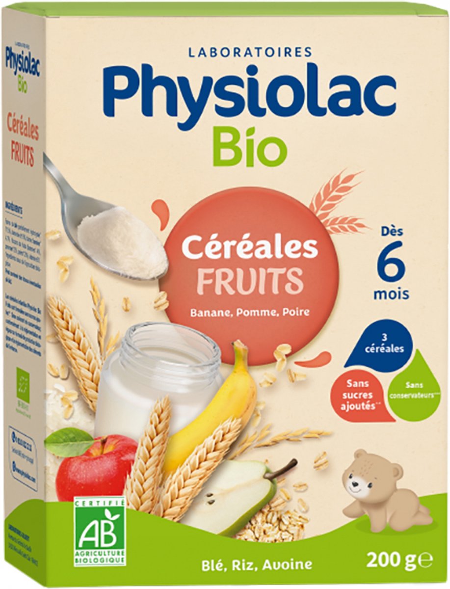 Goedkoopste Physiolac Biologische Fruitgranen Vanaf 6 Maanden 200 g