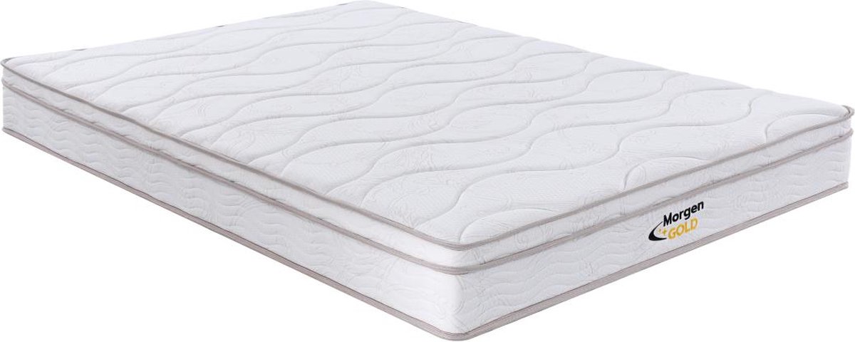 Vente-unique Matras 140 x 200 cm met pocketveren en vormgeheugen dikte 20 cm - WOLKENTANZ van YSMÉE L 200 cm x H 20 cm x D 140 cm