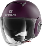 Casque Shark Nano Jet Street Neon violet mat argent L - Casque moto / casque scooter luxe