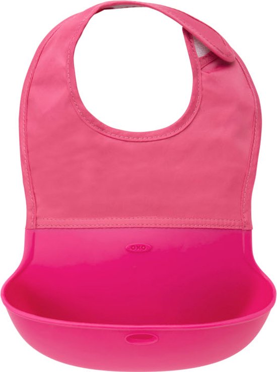 OXO-tot bavoir à Rollable - Bavoir - bavoirs - bavoir Bébé -Rose