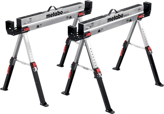 Metabo MAB 82 626990000 Werkbok 590 kg 10.2 kg 2 stuk(s) – MAB82 schragen van metaal met verstelbare poten inklapbaar