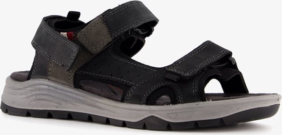 Hush Puppies leren heren sandalen zwart - Maat 43 - Uitneembare zool