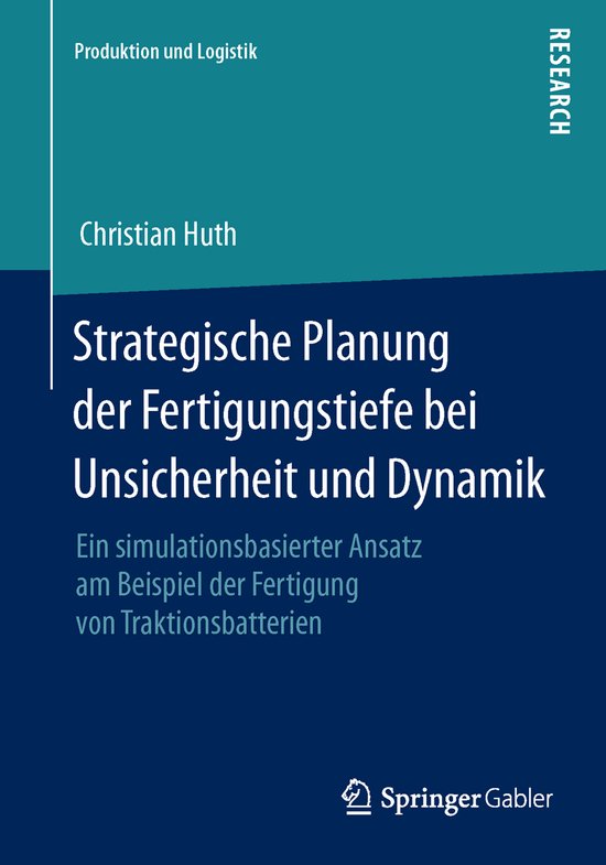Strategische Planung der Fertigungstiefe bei Unsicherheit un ... - cover