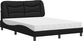 vidaXL-Bed-met-matras-kunstleer-zwart-120x200-cm