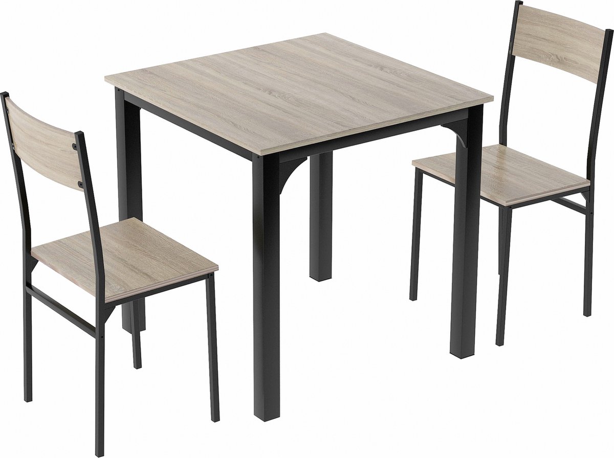 Yaheetech Eetkamergroep, 3-delig, Eettafel Met 2 Stoelen, Zitgroep, Keukentafel Met Legplank Houten Tafel Balkontafel Voor Balkon Woonkamer Terras En Bar Ruimtebesparend Compact Yaheetech Eetkamergroep, 3-delig, Eettafel Met 2 Stoelen, Zitgroep, Keukentafel Met Legplank Houten Tafel Balkontafel Voor Balkon Woonkamer Terras En Bar Ruimtebesparend Compact