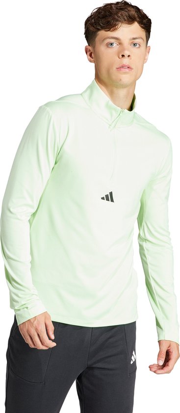 adidas Performance Workout Sportjack met Korte Rits - Heren - Groen- 2XL