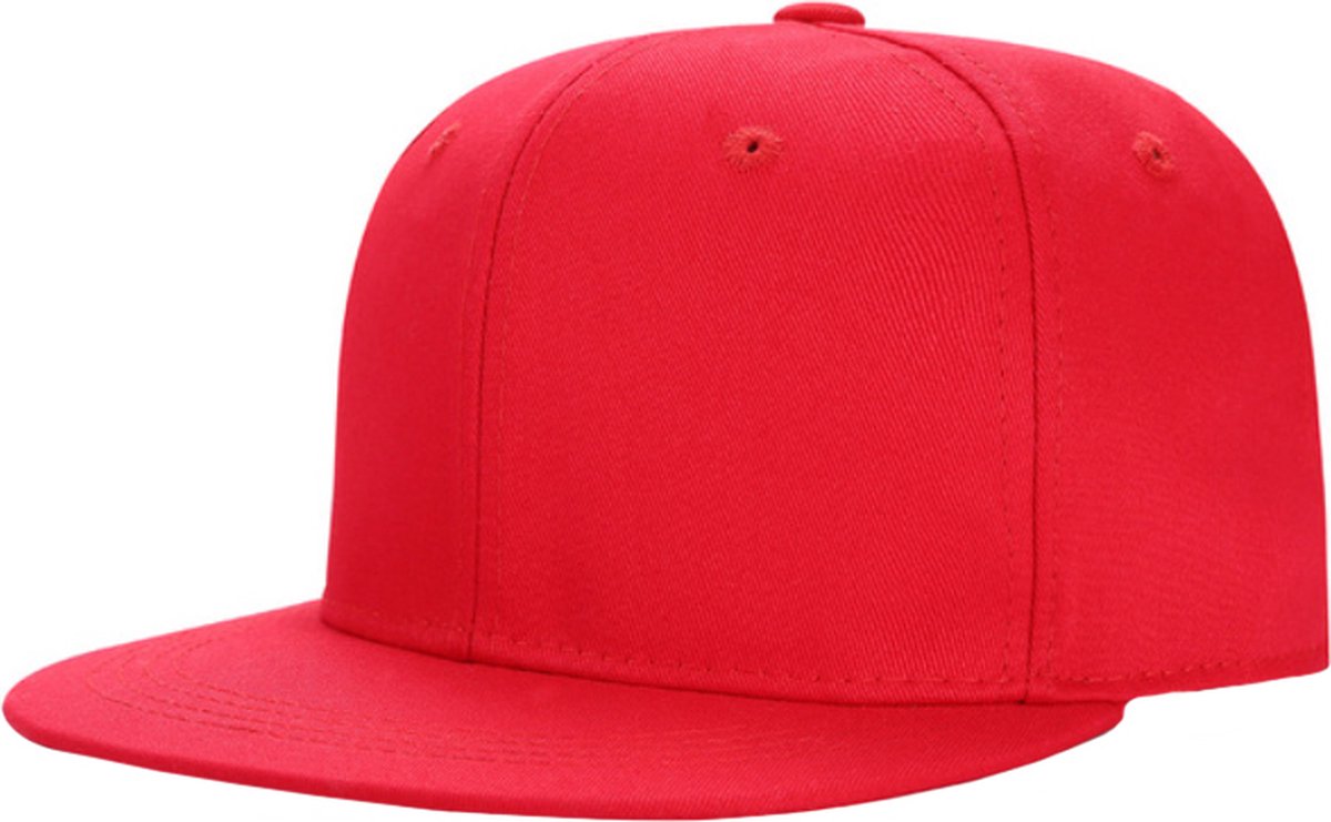 LGT JWLS Effen Hiphop Baseball Cap van Katoen - Rood