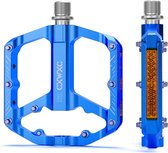Fietspedalen met reflectoren 9/16 inch CNC aluminium MTB-pedalen Lichtgewicht antislip voor mountainbike, stadsfiets, racefiets