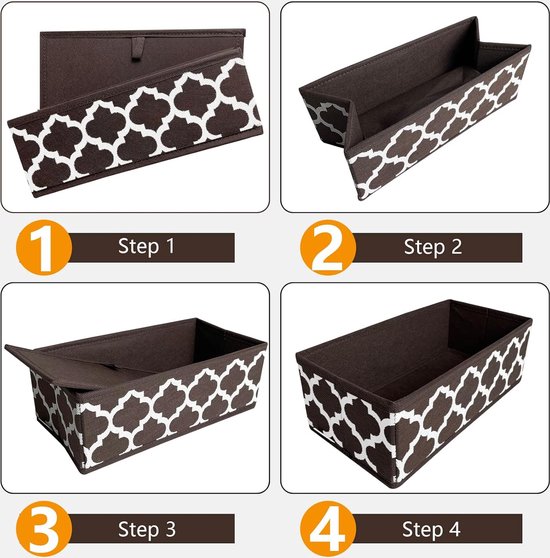 10 stuks stoffen opbergdozen, lade-organizer, opvouwbare kledingkast-o