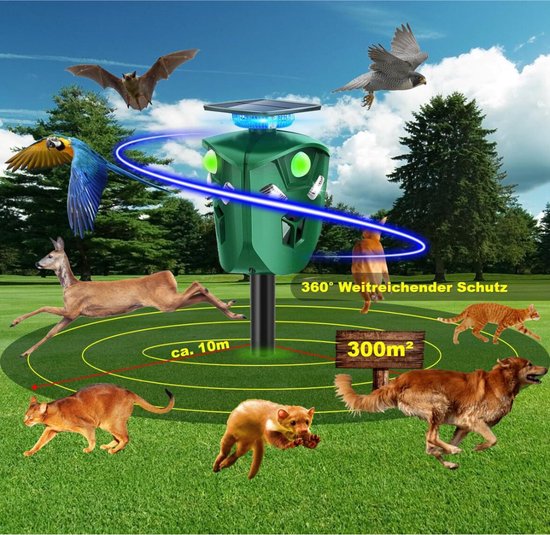 Repousse Chats à Ultrasons 2 Pièces, Adapté à Une Utilisation En