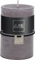 J-Line cilinderkaars Graniet - medium - 48U - 6 stuks