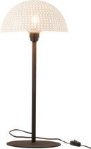J-Line tafellamp Paddenstoel - metaal - wit/zwart - large