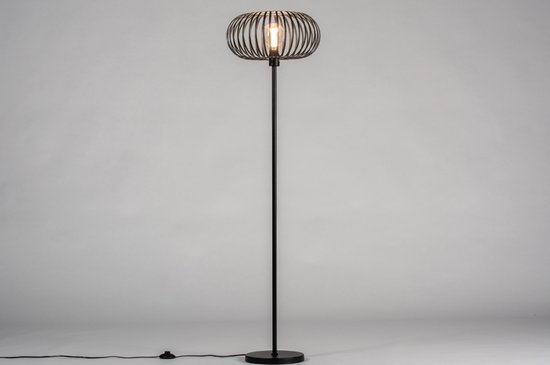 Lumidora Vloerlamp 30983 - FELIX - E27 - Zwart - Metaal - ⌀ 40 cm