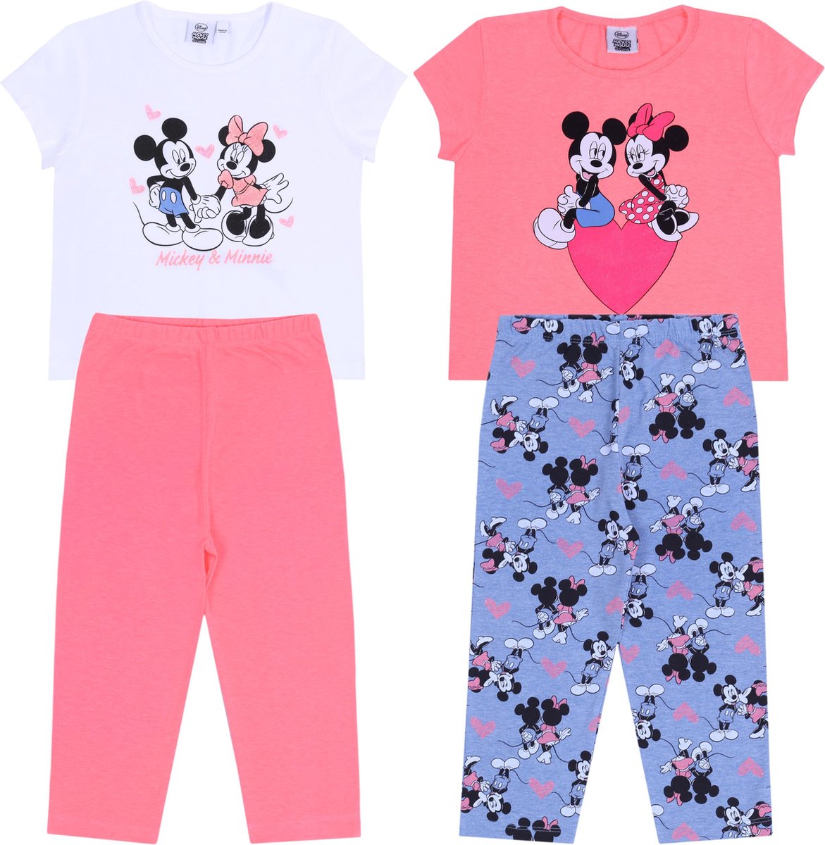 Disney Neon witte Minnie Mouse pyjama DISNEY