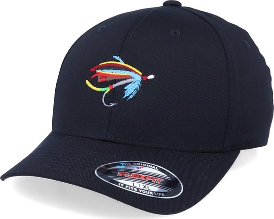 Hatstore- Silver Doctor Fishing Fly Black - Skillfish Cap