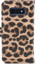 My Style Flex Wallet Telefoonhoesje geschikt voor Samsung Galaxy S10e Hoesje Bookcase Portemonnee - Leopard