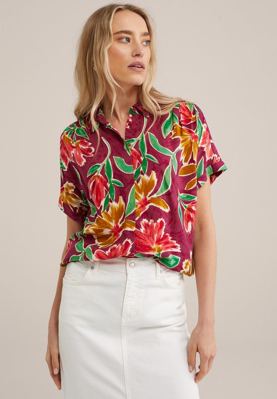 WE Fashion Dames blouse met dessin