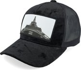 Hatstore- Kids Eiffel Tower Velvet Black Trucker - Calza Pennello Cap