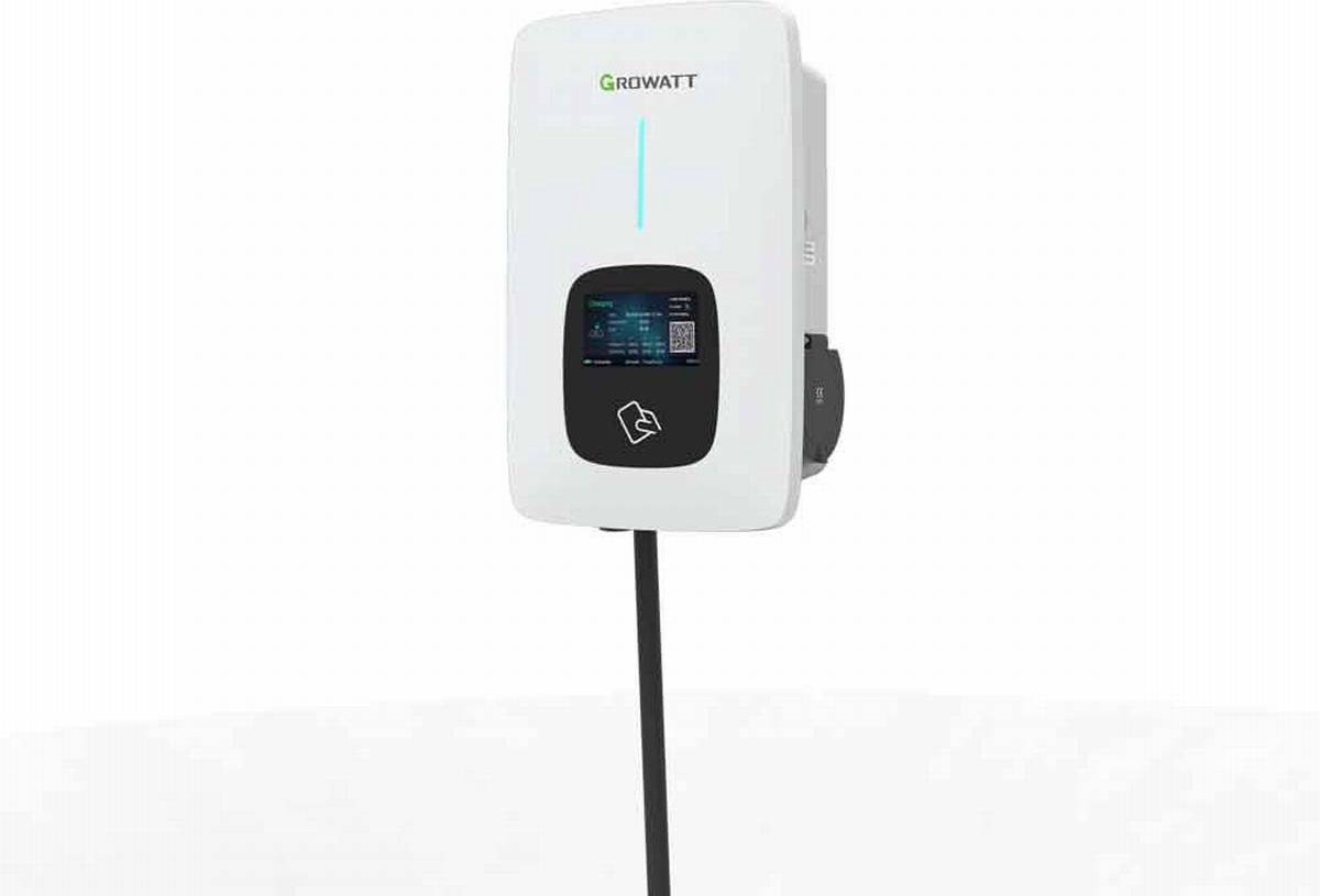 Krachtige Growatt THOR 22AS-S Laadpaal 22kW - 3-fase - RFID-kaart