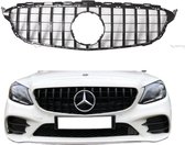 Mercedes C Klasse W205, C205, S205 (2014-2018) GT-R Panamericana Style Grill Glans Zwart (camera)