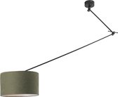 QAZQA blitz - Moderne Hanglamp - 1 lichts - H 1400 mm - Groen - Woonkamer | Slaapkamer | Keuken